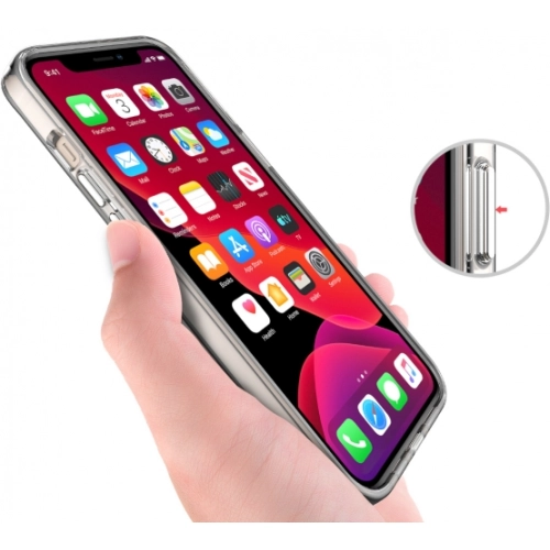 Apple iPhone 12 Pro (6.1) Kılıf Clear Guard Serisi Gard Kapak - Şeffaf