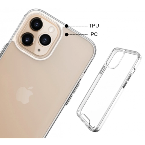 Apple iPhone 12 Pro (6.1) Kılıf Clear Guard Serisi Gard Kapak - Şeffaf