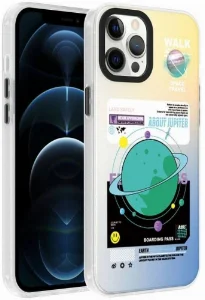 Apple iPhone 12 Pro (6.1) Kılıf Desenli Zore Dragon Sert Kapak - Gezegen