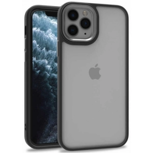 Apple iPhone 12 Pro (6.1) Kılıf Electro Silikon Renkli Flora Kapak - Siyah