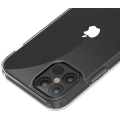 Apple iPhone 12 Pro (6.1) Kılıf Korumalı Kenarları Silikon Arkası Sert Coss Kapak  - Şeffaf