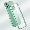 Apple iPhone 12 Pro (6.1) Kılıf Renkli Esnek Kamera Korumalı Silikon G-Box Kapak - Gümüş