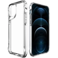Apple iPhone 12 Pro (6.1) Kılıf Şeffaf TPU Kenarları Esnek Crystal T-Max Kapak - Şeffaf