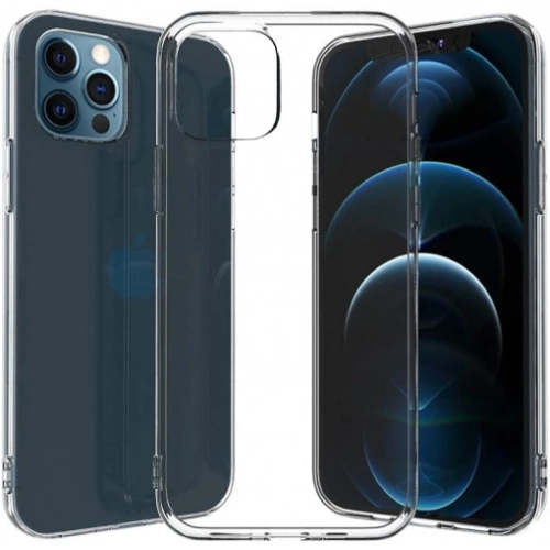 Apple iPhone 12 Pro (6.1) Kılıf Kamera Korumalı Esnek Silikon Kapak - Şeffaf