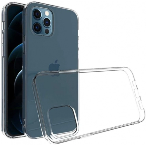 Apple iPhone 12 Pro (6.1) Kılıf Kamera Korumalı Esnek Silikon Kapak - Şeffaf