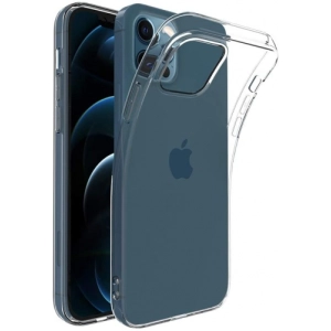 Apple iPhone 12 Pro (6.1) Kılıf Kamera Korumalı Esnek Silikon Kapak - Şeffaf