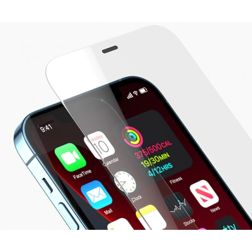 Apple iPhone 12 Pro (6.1) Kırılmaz Cam Tempered Ekran Koruyucu Toz Önleyicili Anti-Dust Vox Glass - Şeffaf