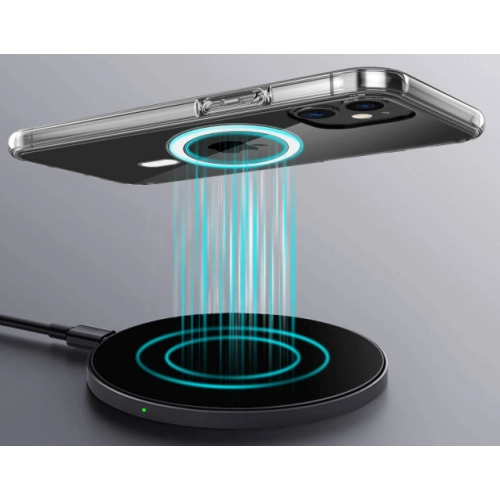 Apple iPhone 12 Pro (6.1) Kılıf MagSafe Wireless Şarj Kapak Köşeleri Airbag - Şeffaf