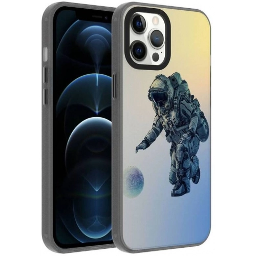 Apple iPhone 12 Pro Max (6.7) Kılıf Desenli Zore Dragon Sert Kapak - Kelimeler