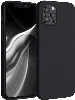 Apple iPhone 12 Pro Max (6.7) Kılıf İnce Mat Esnek Silikon - Siyah
