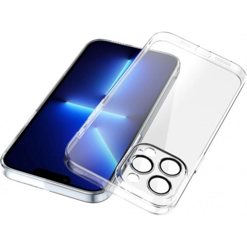 Apple iPhone 12 Pro Max (6.7) Kılıf Kamera Lens Korumalı Esnek Şeffaf Fizy Kapak