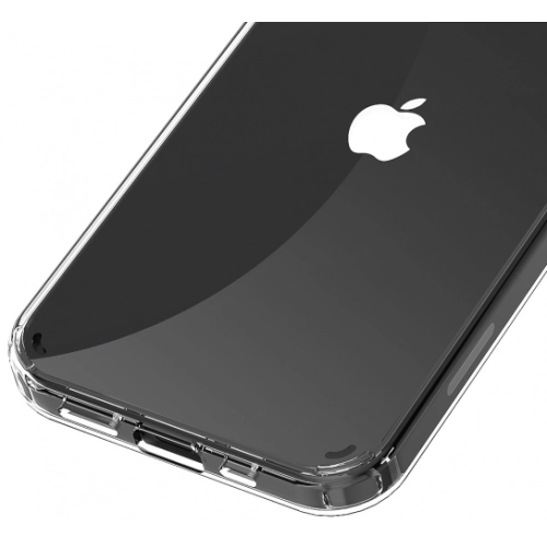 Apple iPhone 12 Pro Max (6.7) Kılıf Korumalı Kenarları Silikon Arkası Sert Coss Kapak  - Şeffaf