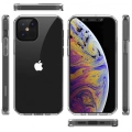 Apple iPhone 12 Pro Max (6.7) Kılıf Korumalı Kenarları Silikon Arkası Sert Coss Kapak  - Şeffaf