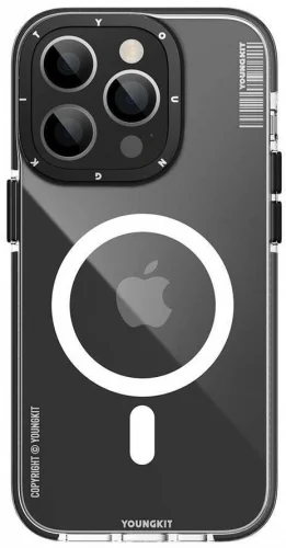 Apple iPhone 12 Pro Max (6.7) Kılıf Magsafe Şarj Özellikli YoungKit Exquisite Serisi Kapak - Mor