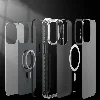 Apple iPhone 12 Pro Max (6.7) Kılıf Magsafe Şarj Özellikli YoungKit Exquisite Serisi Kapak - Siyah