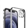 Apple iPhone 12 Pro Max (6.7) Kılıf Renkli Esnek Kamera Korumalı Silikon G-Box Kapak - Rose Gold