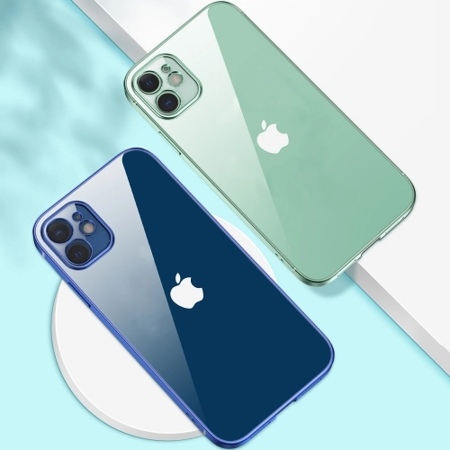 Apple iPhone 12 Pro Max (6.7) Kılıf Renkli Esnek Kamera Korumalı Silikon G-Box Kapak - Gümüş