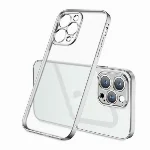 Apple iPhone 12 Pro Max (6.7) Kılıf Renkli Mat Esnek Kamera Korumalı Silikon G-Box Kapak - Gümüş