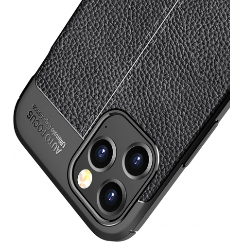 Apple iPhone 12 Pro Max (6.7) Kılıf Deri Görünümlü Lüks Parmak İzi Bırakmaz Niss Silikon Kapak - Lacivert