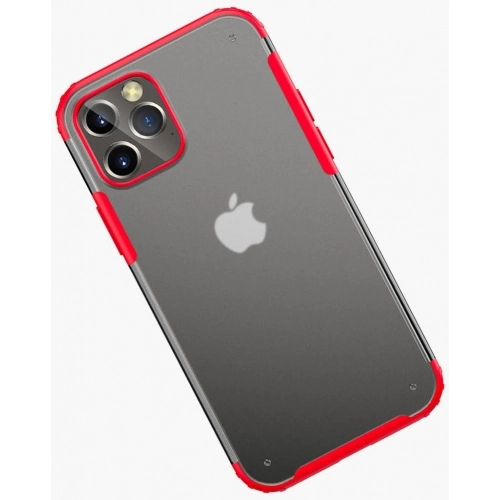 Apple iPhone 12 Pro Max (6.7) Kılıf Volks Serisi Kenarları Silikon Arkası Şeffaf Sert Kapak - Siyah