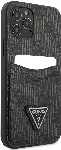 Apple iPhone 12 Pro Max Kılıf GUESS Çift Kart Bölmeli Kapak - Siyah