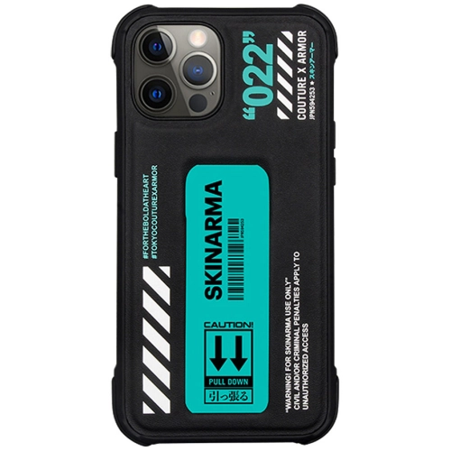 Apple iPhone 12 Pro Max Kılıf SkinArma Standlı Deri Görünümlü Shingoki Kapak - Turkuaz
