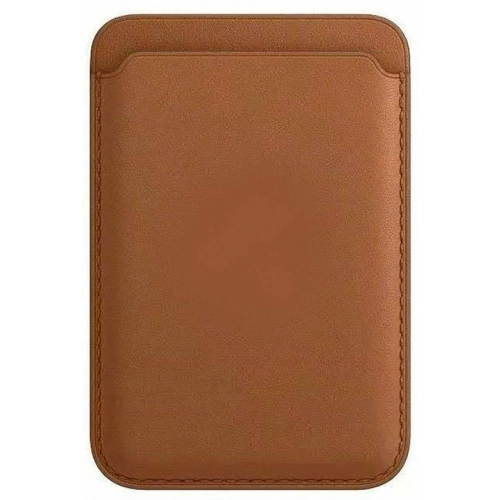 Apple iPhone 12 ve 13 Serisi Kartlık Cardsafe Mıknatıslı - Kahverengi