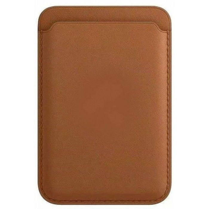 Apple iPhone 12 ve 13 Serisi Kartlık Cardsafe Mıknatıslı - Kahverengi