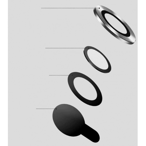 Apple iPhone 13 (6.1) Kamera Lens Koruyucu CL-02 - Siyah