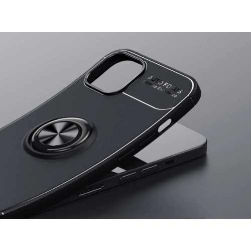 Apple iPhone 13 (6.1) Kılıf Renkli Silikon Yüzüklü Standlı Auto Focus Ravel Kapak - Rose Gold