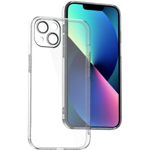 Apple iPhone 13 (6.1) Kılıf Kamera Lens Korumalı Esnek Şeffaf Fizy Kapak