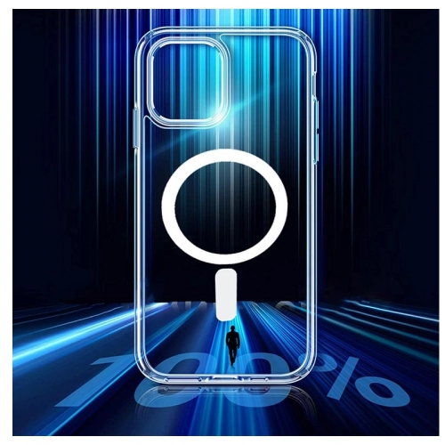 Apple iPhone 13 (6.1) Kılıf MagSafe Wireless Şarj Kapak Köşeleri Airbag - Şeffaf