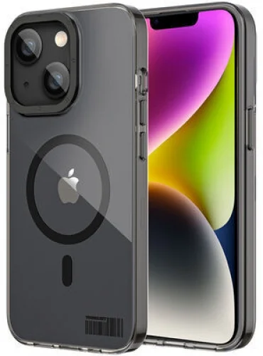 Apple iPhone 13 (6.1) Kılıf Magsafe Şarj Özellikli Youngkit Coloured Glaze Serisi Kapak - Koyu Mor