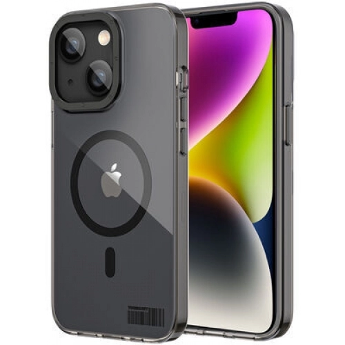 Apple iPhone 13 (6.1) Kılıf Magsafe Şarj Özellikli Youngkit Coloured Glaze Serisi Kapak - Koyu Mor