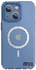 Apple iPhone 13 (6.1) Kılıf Magsafe Şarj Özellikli Youngkit Coloured Glaze Serisi Kapak - Mavi