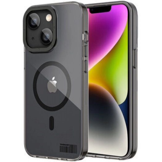 Apple iPhone 13 (6.1) Kılıf Magsafe Şarj Özellikli Youngkit Coloured Glaze Serisi Kapak - Siyah