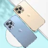 Apple iPhone 13 (6.1) Kılıf Renkli Mat Esnek Kamera Korumalı Silikon G-Box Kapak - Gold