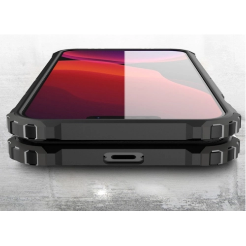 Apple iPhone 13 (6.1) Kılıf Zırhlı Tank Crash Silikon Kapak - Siyah