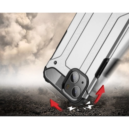 Apple iPhone 13 (6.1) Kılıf Zırhlı Tank Crash Silikon Kapak - Siyah