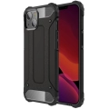 Apple iPhone 13 (6.1) Kılıf Zırhlı Tank Crash Silikon Kapak - Siyah
