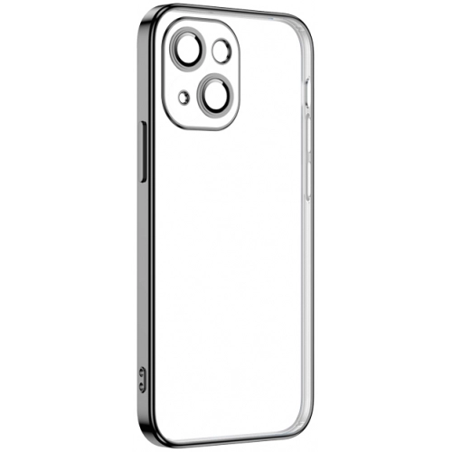 Apple iPhone 13 (6.1) Kılıf Zore Şeffaf Lens Kamera Korumalı Krep Kapak - Siyah