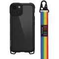 Apple iPhone 13 Boyun Askılı Kompozit Tasarımlı Şok Önleyicili Switcheasy Odyssey Kapak - Rainbow