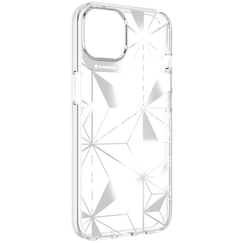 Apple iPhone 13 Çift IMD Baskılı Switcheasy Artist Asanoha Kapak - Şeffaf