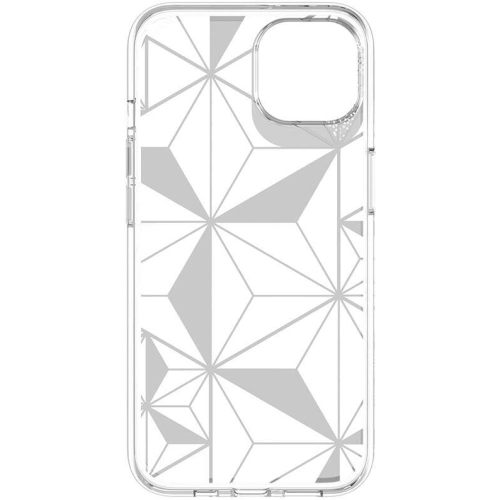 Apple iPhone 13 Çift IMD Baskılı Switcheasy Artist Asanoha Kapak - Şeffaf