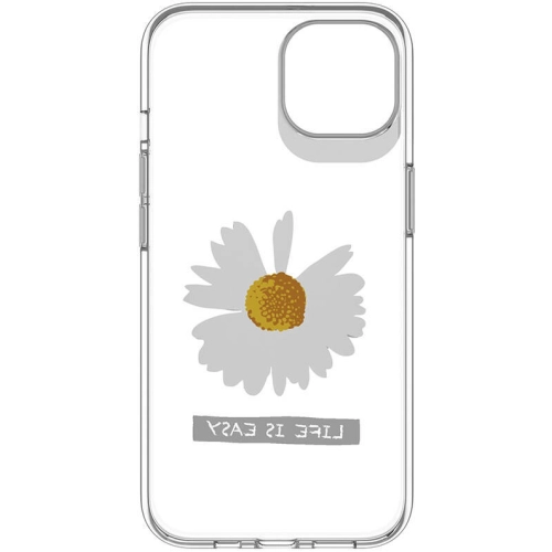 Apple iPhone 13 Çift IMD Baskılı Switcheasy Artist Daisy Kapak - Şeffaf