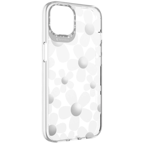 Apple iPhone 13 Çift IMD Baskılı Switcheasy Artist Fleur Kapak - Şeffaf