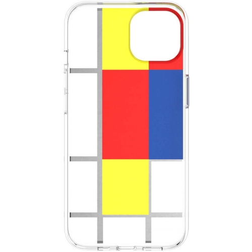 Apple iPhone 13 Çift IMD Baskılı Switcheasy Artist Mondrian Kapak - Sarı