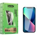 Apple iPhone 13 Go Des Parmak İzi Bırakmayan 9H Oleofobik Bom Glass Ekran Koruyucu 10'lu Paket - Şeffaf