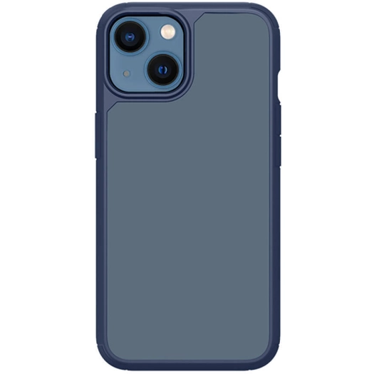 Apple iPhone 13 (6.1) Kılıf Airbagli TPU Kenar Mat Arka Yüzey Recci Jazz Serisi Kapak - Mavi