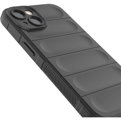 Apple iPhone 13 (6.1) Kılıf Esnek TPU Oyuklu Arka Yüzey Tasarımlı Zore Etnik Silikon Kapak - Kırmızı